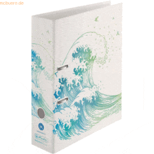 Herlitz Motivordner maX.file A4 8cm Greenline Welle