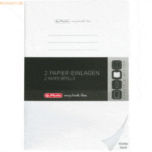 Herlitz Einlagenheft flex A5 40 Blatt blanko (6) VE=2 Stück