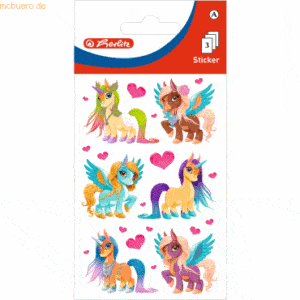 10 x Herlitz Sticker-Etikett Mädchen Motiv 3 3 Stück Einhorn