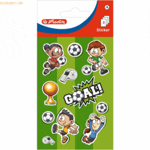 10 x Herlitz Sticker-Etikett Junge Motiv 1 3 Stück Fußball