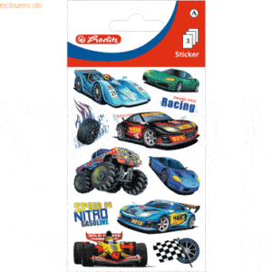 10 x Herlitz Sticker-Etikett Junge Motiv 3 3 Stück Cars