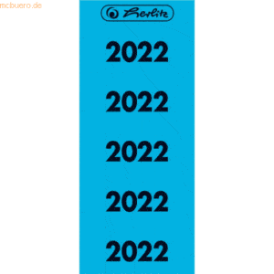 Herlitz Jahreszahlen 2022 blau VE=50 Stück