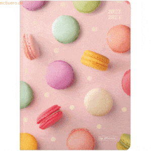 4 x Herlitz Schülerkalender YourStyle Macarons A5 2022/2023 1 Woche/2