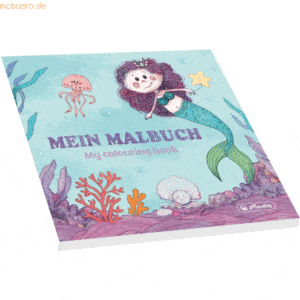 5 x Herlitz Zeichenblock 20x20cm 150g/qm 48 Blatt Meerjungfrau