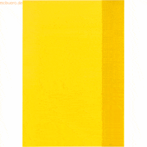 25 x Herlitz Heftumschlag A4 PP transparent gelb