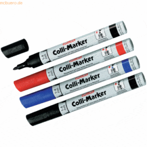 6 x Herlitz Permanentmarker 1-4mm sortiert VE=5 Stück