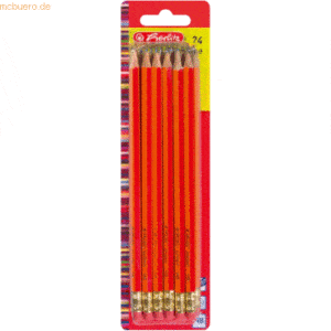 4 x Herlitz Bleistift Scolair HB VE=24 Stück