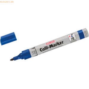 6 x Herlitz Permanentmarker 1-4mm blau VE=10 Stück