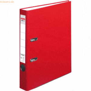 Herlitz Ordner protect Kunststoff (PP) A4 5cm rot VE=5 Stück maX.file