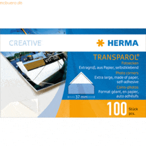 HERMA Fotoecken Transparol extra groß 2er-Streifen VE=100 Stück