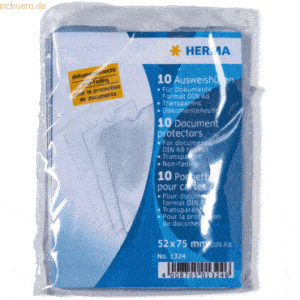 HERMA Ausweishüllen 52x75mm für Dokumente Format DIN A8