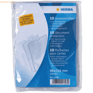 HERMA Ausweishüllen 80x115mm für Dokumente Format DIN A7