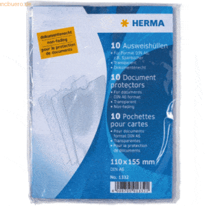 HERMA Ausweishüllen 110x155mm für Format DIN A6 Sparbücher