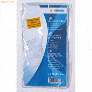 HERMA Ausweishüllen (Klapphülle) 3x71x11 Klapphüllen