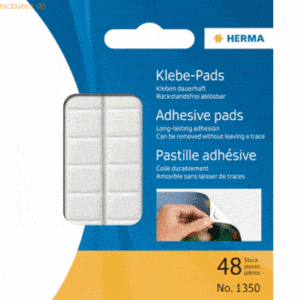 12 x Herma Klebepads weiß VE=15 Stück