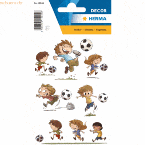 10 x HERMA Sticker Dekor Fußballfreunde VE=3 Blatt