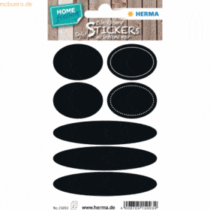 5 x HERMA Tafeletiketten Home Oval VE=2 Blatt