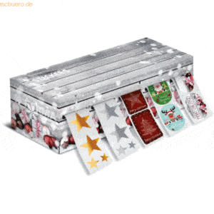 Herma Weihnachtssticker auf Rolle Spenderbox Set 2 VE=1000 Sticker