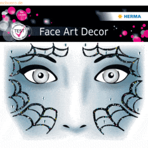 5 x Herma Sticker Face Art Spider 1 Blatt