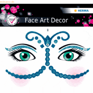 5 x Herma Sticker Face Art Bollywood 1 Blatt