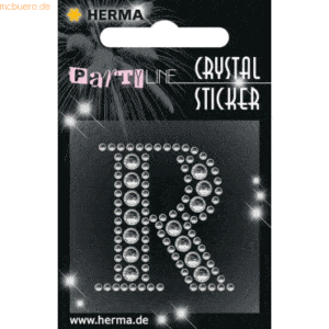 3 x HERMA Schmucketikett Crystal 1 Blatt Sticker R