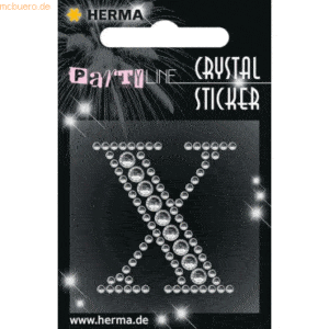 3 x HERMA Schmucketikett Crystal 1 Blatt Sticker X