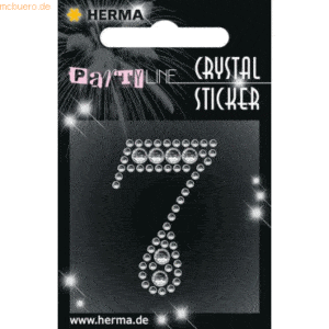 3 x HERMA Schmucketikett Crystal 1 Blatt Sticker 7