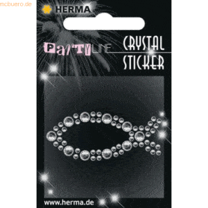 3 x HERMA Schmucketikett Crystal 1 Blatt Sticker Fish