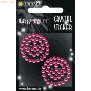 3 x HERMA Schmucketikett Crystal 1 Blatt Sticker Happy Face