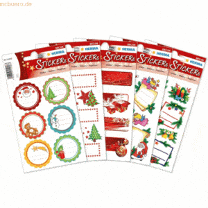 Herma Sticker-Set Weihnachten beglimmert VE=5 Packungen