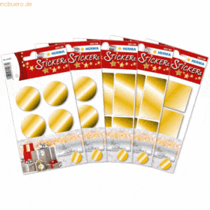 Herma Sticker-Set Weihnachten gold VE=5 Packungen