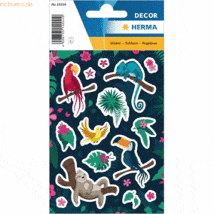 10 x Herma Sticker Tropical Animals