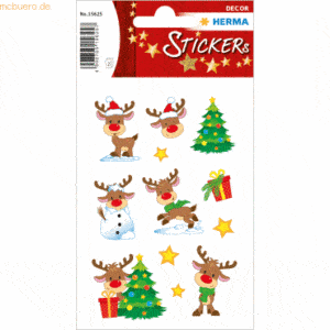 10 x HERMA Sticker Little Rudolph VE=24 Sticker
