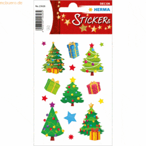 10 x HERMA Sticker Christbaum VE=32 Sticker