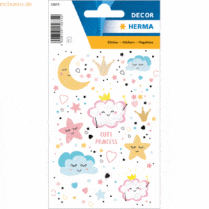 10 x HERMA Sticker Cute Princess