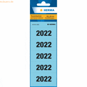 HERMA Inhaltsschild 2022 60x26mm VE=100 Stück blau