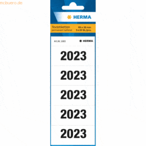 HERMA Inhaltsschild 2023 60x26mm VE=100 Stück weiß