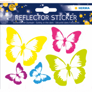 5 x HERMA Reflektorsticker Schmetterling