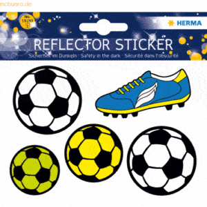 5 x HERMA Reflektorsticker Fußball