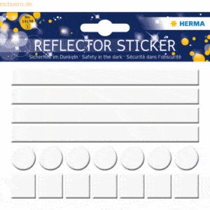 5 x HERMA Reflektorsticker Neutral