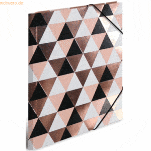 HERMA Sammelmappe A4 Pappe Rosegold Abstract