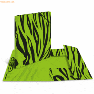 3 x HERMA Sammelmappe A4 Karton Animal Print Tiger