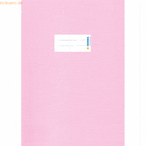10 x HERMA Heftschoner PP A4 gedeckt rosa