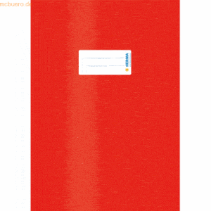 10 x HERMA Heftschoner PP A4 gedeckt rot