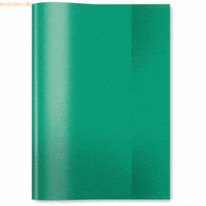 10 x HERMA Heftschoner PP A5 transparent dunkelgrün