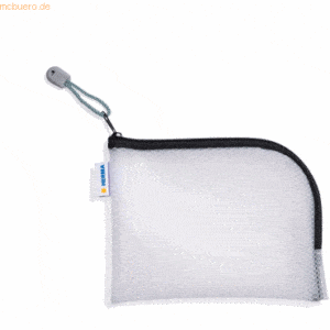 HERMA Universaltasche A6 19x14cm transparent/schwarz