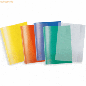 Herma Heftschoner A4 transparent VE=5 Stück farbig sortiert