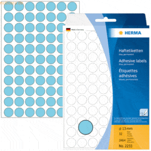 HERMA Vielzweck-Etiketten 13mm blau VE=2464 Stück