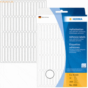 HERMA Vielzweck-Etiketten 5x35mm weiß VE=1920 Stück