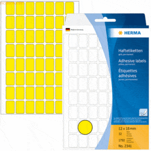 HERMA Vielzweck-Etiketten 12x18mm gelb VE=1792 Stück